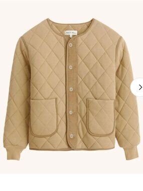 Alex Mill Quilted Cotton Fleece Barn Style Jacket Vintage Khaki Medium $195
